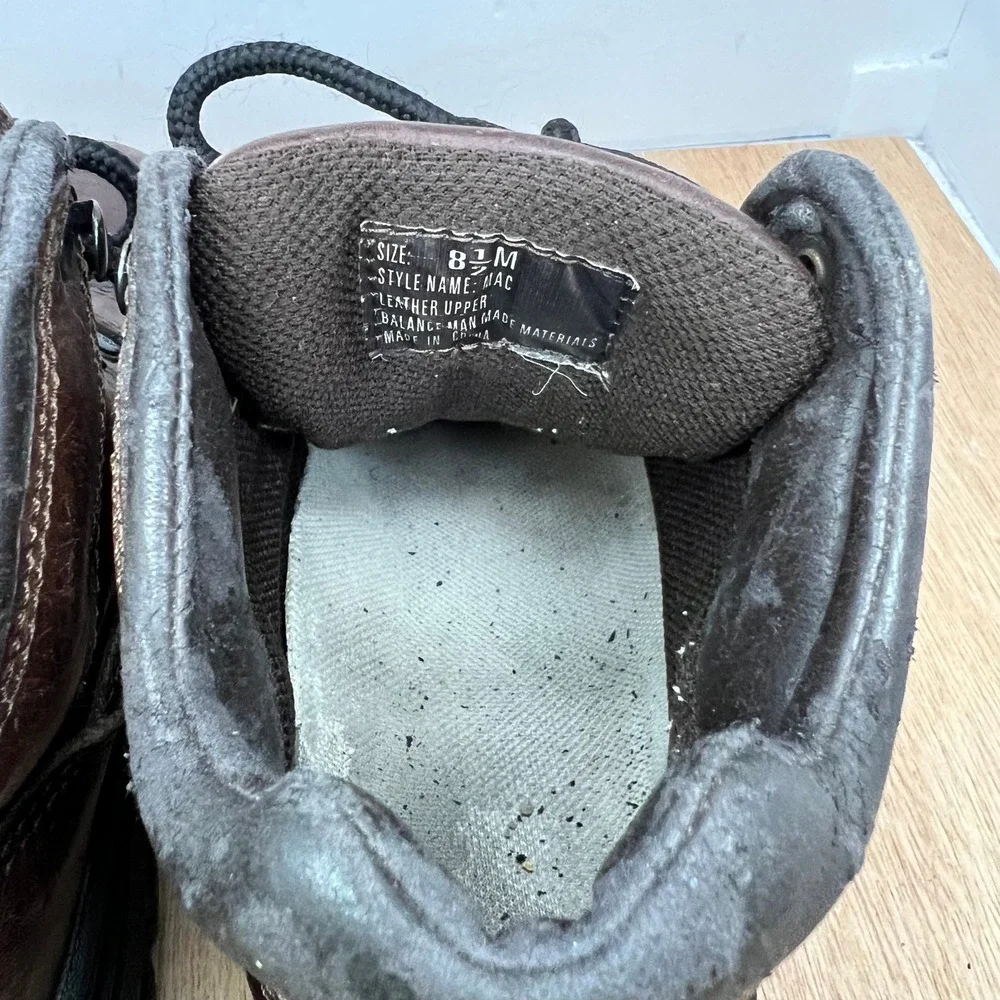 GBX Mac Extreme Series Leather Boots Mens 8.5 Brown Lug Sole Hiking Work 3290